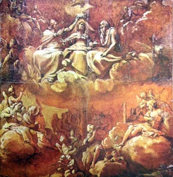 Estudo para a Coroação da Virgem - Annibale Carracci
