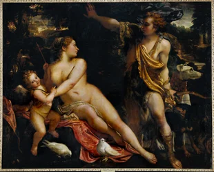 Vénus, Adónis e Cupido (pintura sobre tela)