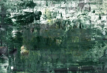 Camadas abstratas em verde escuro