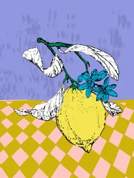 Flor de limão vibrante