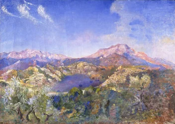 Paisagem italiana (óleo sobre tela)