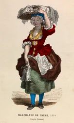 Um comerciante de creme em 1774 - coleção privada