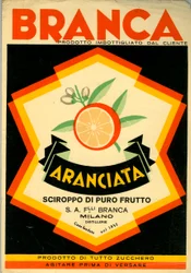 Anúncio para a bebida de laranja Branca
