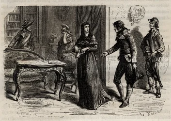Detenção da Madame Roland em 1 de Junho de 1793 em Paris - Detenção da Madame Roland (Manon Roland, nee Jeanne Marie Philippon