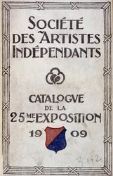 Capa do catálogo da exposição da sociedade de artistas independentes
