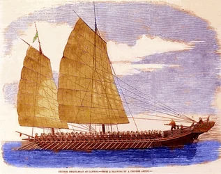 Lixo pirata chinês de Cantão, início do século XIX.