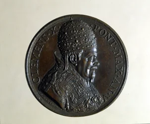 Clemente X (1590 - 1676). Medalha de Bronze. , Milão