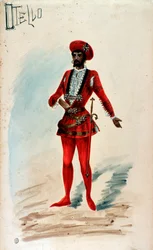 Traje para Otello na ópera de Giuseppe Verdi