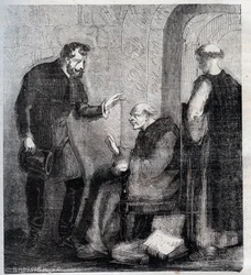 Diogo Inácio de Pina Manique (1733-1805), magistrado português. Ataca a maçonaria portuguesa. Gravura de 1879 em «Histoire des sociétés secrètes, politiques et religieuses» de Pierre Zaccone (1817-1895).