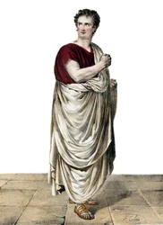 Felicity-Auguste Saillot dit Desmousseaux Ator francês (1785 -1854) no papel de Roscius em "Sylla" de Etienne de Jouy (1764-1846)