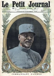 Primeira Guerra Mundial 1914-1918 (Guerra 14-18). Retrato do General Joseph Alfred Micheler (1861-1931) No "Le Petit Journal", em 8/10/1916