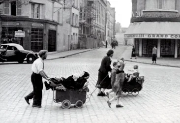 França Junho de 1940: Exodo da população na Porte d