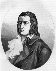Revolução Francesa: "Retrato de François Babeuf dit Gracchus (1760-1797) Revolucionário Francês - Gravura de 1863 em "Le Livre Rouge - Histoire De L