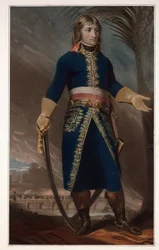 General Napoleon Bonaparte - Anônimo - 1796 - Mezzotint - 57,5x40,3 - Coleção Particular