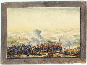 Guerre russo-turque de 1828-1829 - bataille de Kulevicha (Kulewtscha)- A Batalha de Kulevicha em 11 de Junho