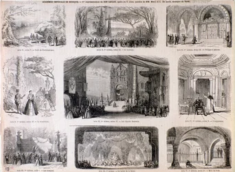 Ilustrações para a ópera Don Carlo de Giuseppe Verdi