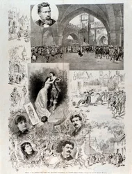 Ilustrações para Marion Delorme, ópera de Ponchielli, no teatro alla Scala