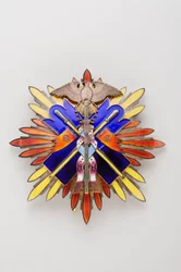 Japão - Ordem de Milão de Ouro: placa de 1ª e 2ª classe - final do século XIX