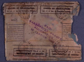 Última carta do Raid Madagáscar-França (acidente de 18 de Janeiro de 1930)