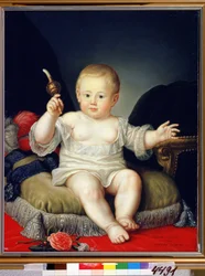 A infância do Grão-Duque Alexander Pavlovich (Alexander I Romanov