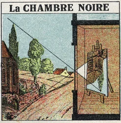 Propagação da Luz: A Sala das Trevas. Ilustração anônima de 1925. Coleção particular.