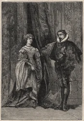Lucrécia Bórgia e o seu primeiro marido Giovanni Sforza d
