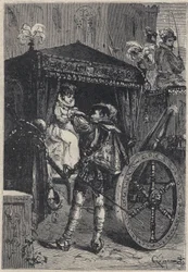 Lucrezia Borgia com seu primeiro marido Giovanni Sforza d
