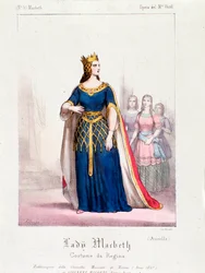 Personagem da rainha Macbeth na ópera Macbeth de Giuseppe Verdi
