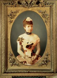 Maria Cristina de Habsburgo, segunda mulher de Afonso XII, mãe de Afonso XIII, regente de Espanha 1885-1902 ...