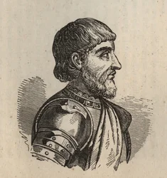 Matteo secondo Visconti (Mathieu II Visconti) - Matteo II Visconti - 1319-1355 - gravura -