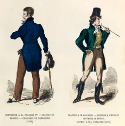 Fatos masculinos em 1810 e 1811 (reinado do Imperador Napoleão I) - coleção particular