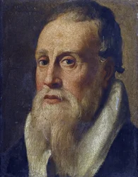 Nicolas de Verone (14eme siecle) - Retrato do poeta Nicolo da Verona par Anonymous, Segunda metade do 16º cen. - Óleo sobre madeira, 23,5x18,1 - Coleção Particular