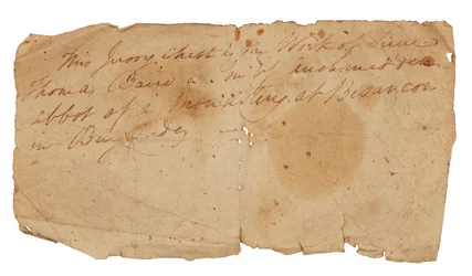 Nota para o caixão composto de marfim gótico francês, c.1330 (papel)