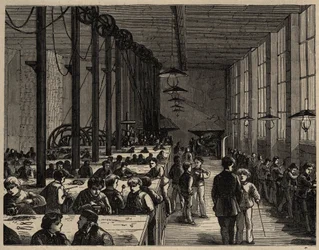 Paris, Ecole Municipale Professionelle Diderot - gravura 1890
