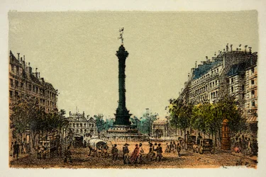 Paris, em 1874: A coluna de Julho, Colecção Privada
