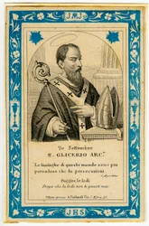 Imagem piedosa:San Glicerio (gravura)