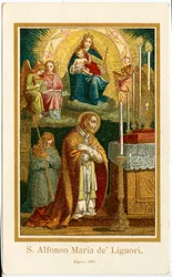 Imagem piedosa: Alfonso Maria de Liguori (gravura)