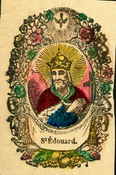 Imagem piedosa: Eduardo, o Mártir (impressão epinal)
