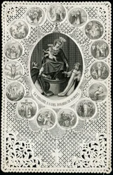 Imagem piedosa: Senhora do Rosário de Pompéia (gravura)