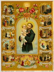 Imagem piedosa: Santo Cajetan, Gaetano dei Conti di Tiene fundador dos Teatinos (cromolitografia)