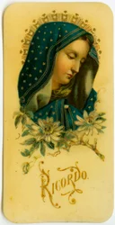 Imagem piedosa: Virgem Maria (cromolitografia)