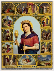 Imagem devocional: vida de Santa Bárbara