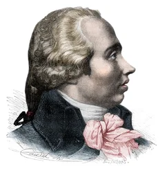 Retrato de Adrien-Marie Legendre (1752-1833) Matemático francês (litho) - Retrato de Adrien Marie Legendre, matemático francês (1752-1833) - Gravura em "Histoire des Girondins" de Alphonse de Lamartine (1790-1869) 1865-1866 - Coleção particular