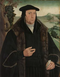 Retrato de Cornelis Aerentsz van der Dussen, c.1555-c.1570 (óleo sobre painel)