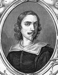 Retrato de Francesco Albani (1578-1660) disse o pintor albanês, italiano. 1859 gravada em "as galerias da Europa - Itália" por Armandaud. Colecção privada.