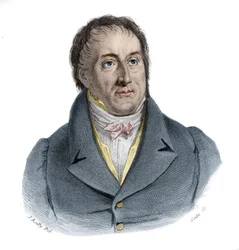 Retrato de François-Antoine (Francois Antoine) Jecker (1765-1834), engenheiro francês em "Retratos e história dos homens úteis: homens e mulheres de todos os países e condições, que adquiriram direitos ao reconhecimento dos homens" publicado e propagado