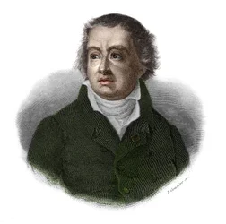 Retrato de François Alexandre Frederic de La Rochefoucauld, Duque de Liancourt, então Duque de La Rochefoucauld (Rochefoucauld-Liancourt) (1747-1827) em "Retratos e história de homens úteis: homens e mulheres de todos os países e condições, que têm