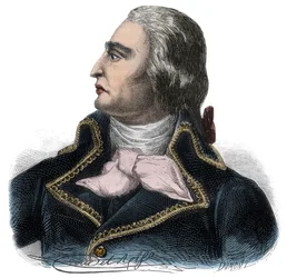 Retrato de François Joseph Westermann, General Francês (1751-1794) do Armee Republicano - Gravura em "Histoire des Girondins" de Alphonse de Lamartine (1790-1869) 1865-1866 - Coleção particular