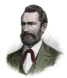 Retrato de Frederich Wilhelm Ludwig Leichhardt (1813-1848) Explorador prussiano (alemão) e naturalista - Ludwig Leichhardt, explorador prussiano e naturalista da Austrália