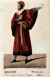 Retrato de Gaston interpretado por Lafargues em As Vésperas Sicilianas (I vespri siciliani) ópera de Giuseppe Verdi